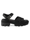 Prada Women's Leather Sandals In Multi