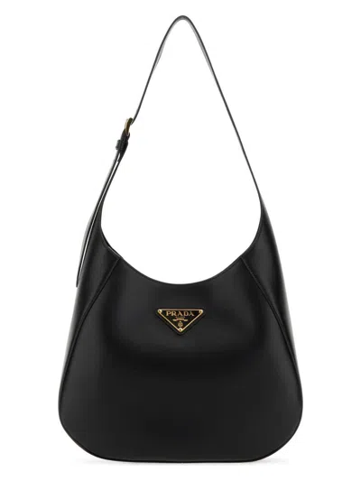 PRADA WOMEN'S LEATHER SHOULDER BAG