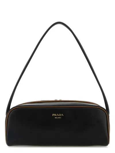 PRADA WOMEN'S LEATHER SHOULDER BAG