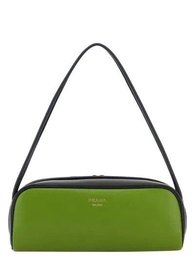PRADA WOMEN'S LEATHER SHOULDER BAG
