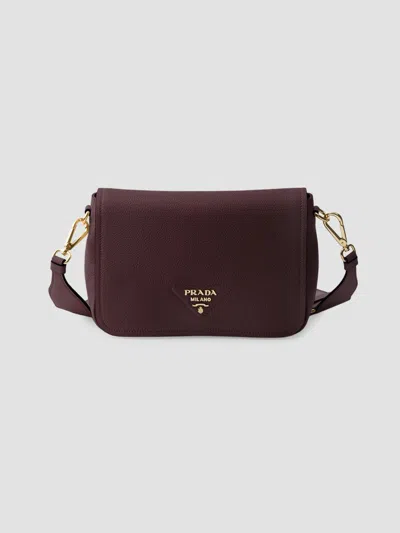 PRADA WOMEN'S LEATHER SHOULDER BAG
