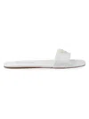 Prada Women's Leather Slides In White