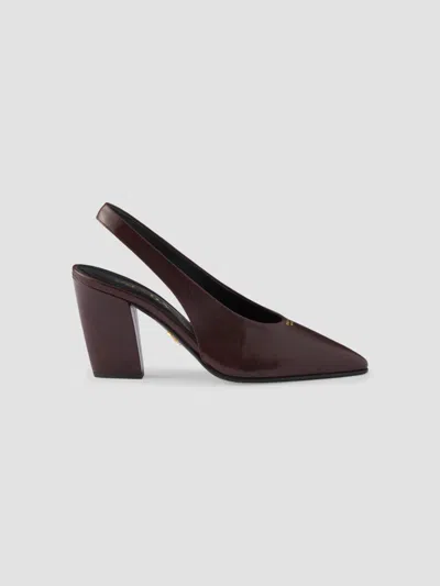 PRADA WOMEN'S LEATHER SLINGBACK PUMPS