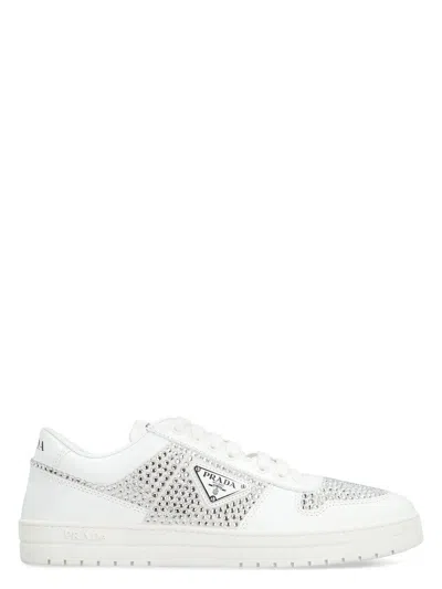 PRADA WOMEN'S LEATHER SNEAKERS