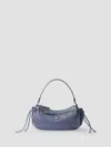 Prada Small Leather Bag In Gray