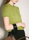 Prada Black Leather Wrist Strap In Black
