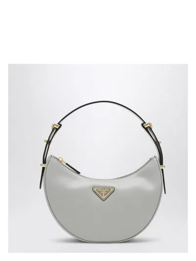 Prada Women's Light Leather Arquã© Bag In Grey