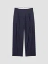 Prada Light Mohair Pants In Blue