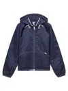 Prada Womens  Lightweight Re-nylon Blouson Jacket In Blue