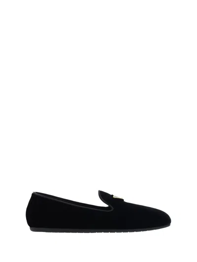 Prada Women Loafers In Black