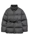 Prada Wool Loden Down Jacket In Gray