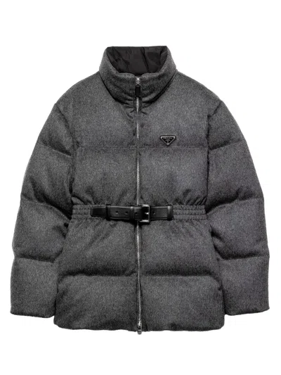 PRADA WOMEN'S LODEN DOWN JACKET