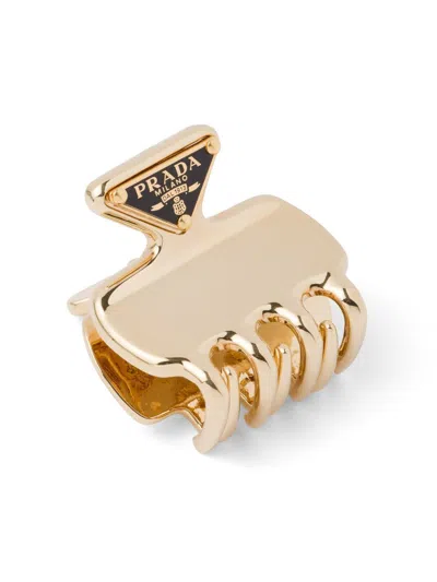 Prada Women Logo Hair Clip
