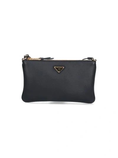 Prada Women Logo Pouch