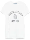 Prada Stamped Logo Crew Neck T-shirt