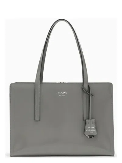PRADA WOMEN'S MARBLE BRUSHED LEATHERRE-EDITION 1995 MEDIUM BAG