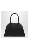Prada Medium Saffiano Leather Tote Bag In Black
