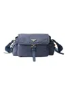 Prada Women's Medium Explore Re-nylon Shoulder Bag In Blue