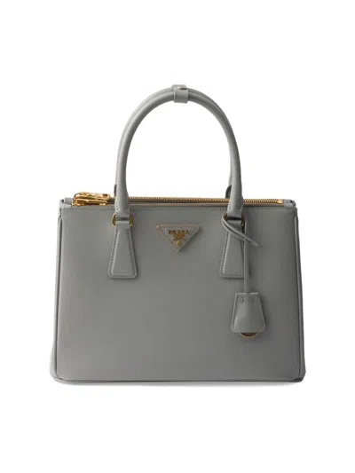 Prada Women's Medium Galleria Saffiano Leather Top Handle Bag In Gray