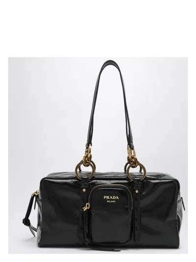 PRADA WOMEN'S MEDIUM LEATHER DANGLE BAG