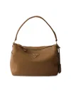 Prada Women's Medium Leather Shoulder Bag In Brown