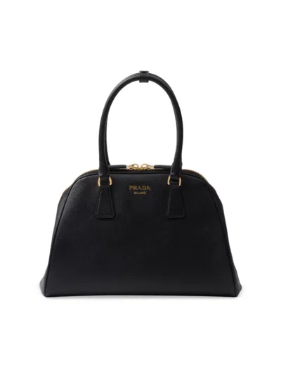 Prada Women's Medium Saffiano Leather Bag In Black