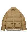 Prada Medium-weight Technical Fabric Down Jacket In Brown