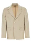 Prada Melange Sand Cashmere Blazer