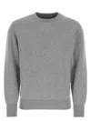 Prada Melange Grey Stretch Cashmere Blend Sweater