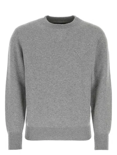 PRADA WOMEN'S MELANGE STRETCH CASHMERE BLEND SWEATER