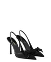 Prada Mesh Slingback Pumps In Black