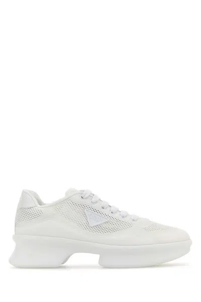 Prada Women's Mesh Sneaker In White