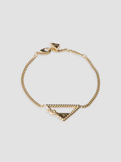 Prada Metal Bracelet In Gold