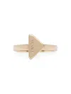Prada Triangle Metal Ring In Gold