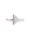 Prada Triangle Metal Ring In Silver
