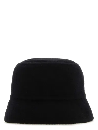 PRADA WOMEN'S MIDNIGHT CASHMERE BUCKET HAT