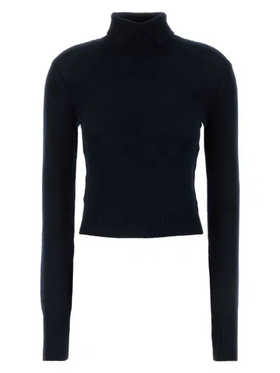 PRADA WOMEN'S MIDNIGHT CASHMERE SWEATER