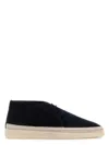 Prada Midnight Blue Suede Ankle Boots