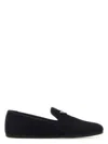 Prada Midnight Blue Suede Loafers
