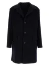 Prada Midnight Blue Wool Blend Coat
