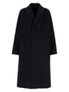 Prada Midnight Blue Wool Blend Coat