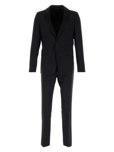 PRADA WOMEN'S MIDNIGHT WOOL BLEND TUXEDO