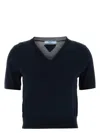 Prada Women Midnight Blue Wool Sweater
