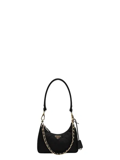 Prada Women's Mini Bag Re-edition 1995 Chaã®ne Black | 1bc204qoo2aos Color F0002