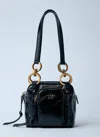 Prada Women Mini Dangle Leather Handbag