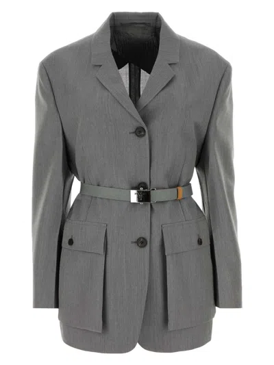 PRADA WOMEN'S MOHAIR BLEND BLAZER