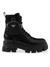 Prada Monolith Combat Boots In Multi