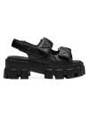 Prada Nappa Leather Sandals In Black