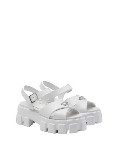 PRADA WOMEN'S MONOLITH RUBBER SANDALS