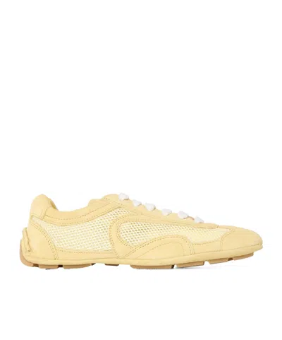 Prada Women's Monte Carlo Low-top Trainers In Nude